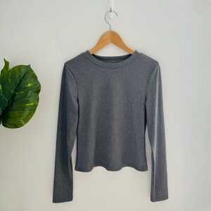 ROMWE | Grey Long Sleeve Top Size Medium